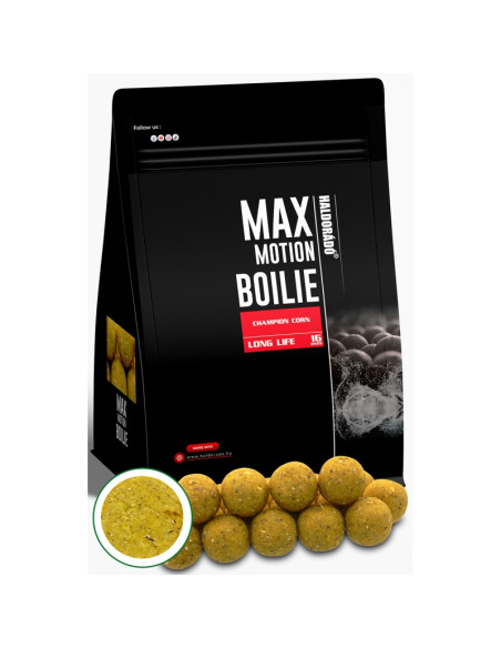 Boilies Haldorado Max Motion Boilie Long Life, Champion Corn, 16mm, 800g Boilies Haldorado Max Motion Boilie Long Life, Champion Corn, 16mm, 800g