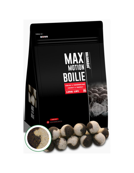 Boilies Haldorado Max Motion Boilie Long Life, Cocos & Alune Tigrate, 16mm, 800g Boilies Haldorado Max Motion Boilie Long Life, Cocos & Alune Tigrate, 16mm, 800g