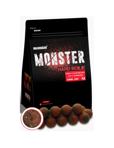 Boilies Haldorado Monster Hard Boilie 24+, Ton & Larva De Tantari, 24mm, 700g