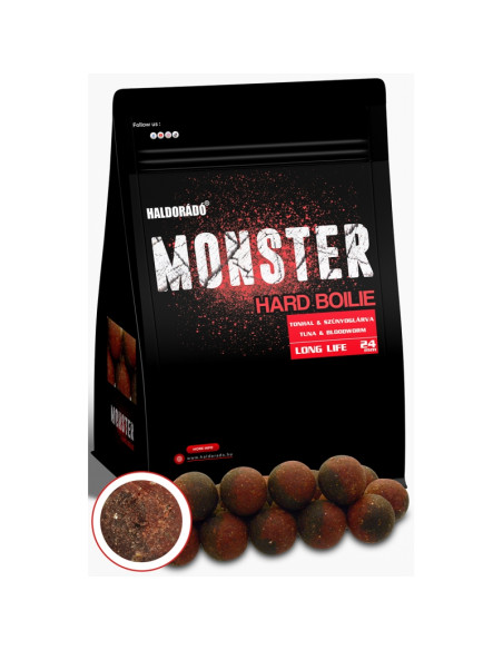 Boilies Haldorado Monster Hard Boilie 24+, Ton & Larva De Tantari, 24mm, 700g Boilies Haldorado Monster Hard Boilie 24+, Ton & Larva De Tantari, 24mm, 700g