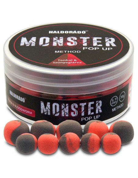 Momeala De Carlig Haldorado Monster Pop Up Method, Ton & Larva De Tantari, 9-11mm, 30g