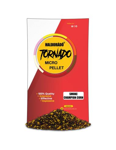 Pelete Haldorado Tornado Micro Pellet, Smoke Red Devil, 400g