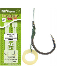 Carlige Legate Haldorado SpeciMethod Rig12, Fir Textil Banded 0.10mm, 8cm, Carlig Nr. 10 Fara Barbeta