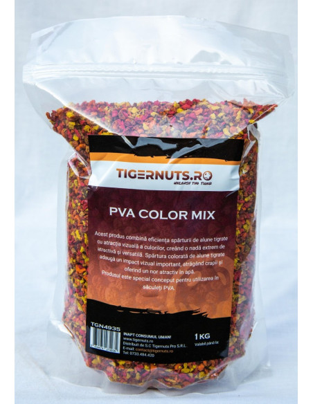 Spartura Alune Tigrate Colorata Tigernuts PVA Color Mix, 1kg Spartura Alune Tigrate Colorata Tigernuts PVA Color Mix, 1kg
