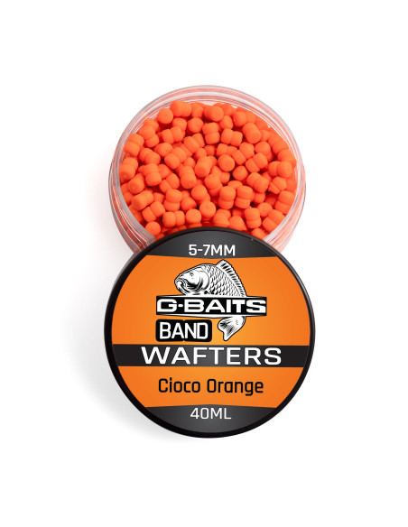 Wafters G-Baits Band, Cioco-Orange, 5-7mm, 40ml Wafters G-Baits Band, Cioco-Orange, 5-7mm, 40ml