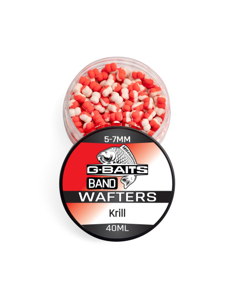 Wafters G-Baits Band, Krill, 5-7mm, 40ml Wafters G-Baits Band, Krill, 5-7mm, 40ml