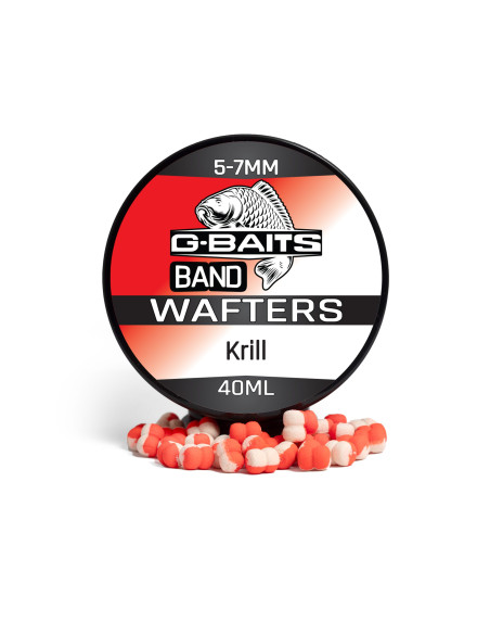 Wafters G-Baits Band, Krill, 5-7mm, 40ml Wafters G-Baits Band, Krill, 5-7mm, 40ml