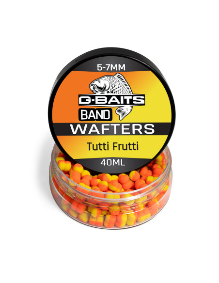 Wafters G-Baits Band, Tutti Frutti, 5-7mm, 40ml Wafters G-Baits Band, Tutti Frutti, 5-7mm, 40ml