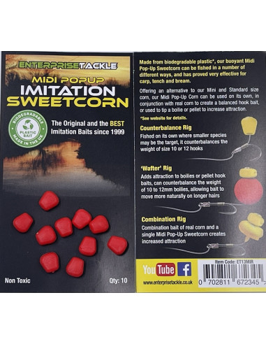 Porumb artificial Enterprise Tackle Midi Pop Up Sweetcorn - Red