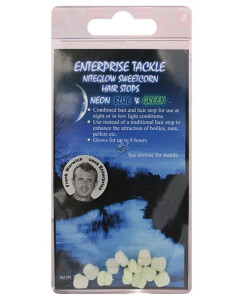 Opritoare Enterprise Tackle NiteGlow Sweetcorn Hair Stops, 12buc/plic