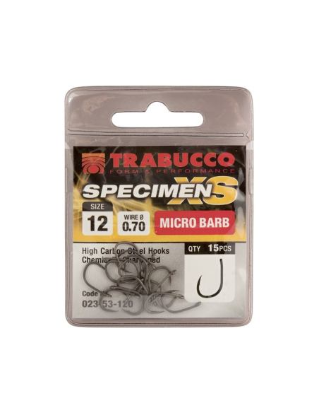 Carlige Trabucco Specimen XS, 15 buc/plic