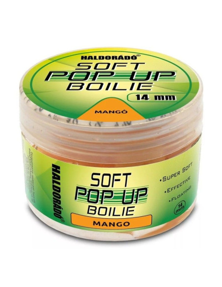 Super Soft Pop Up Boilie Haldorado, 14 mm - Mango Super Soft Pop Up Boilie Haldorado, 14 mm - Mango