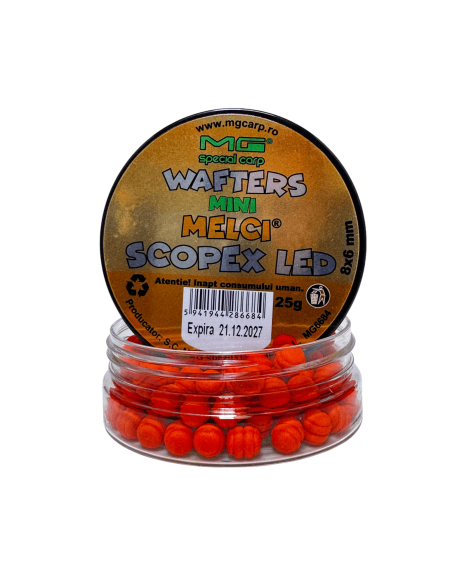 Wafters MG Carp Mini Melci Scopex LED, 8x6mm, 25g