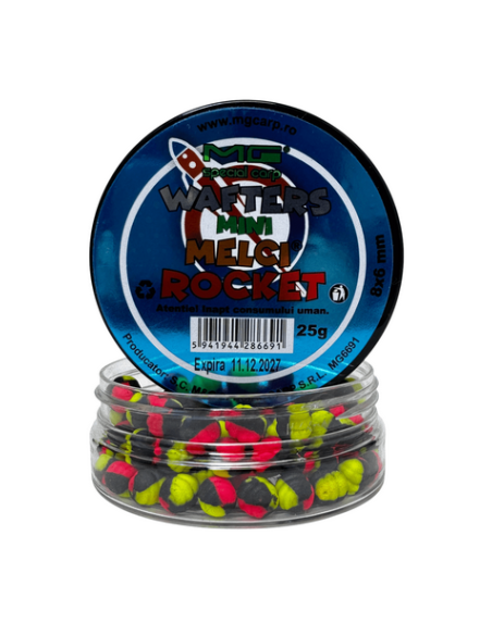 Wafters MG Carp Mini Melci Rocket, 8x6mm, 25g Wafters MG Carp Mini Melci Rocket, 8x6mm, 25g