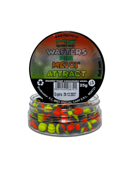 Wafters MG Carp Mini Melci Attract, 8x6mm, 25g Wafters MG Carp Mini Melci Attract, 8x6mm, 25g