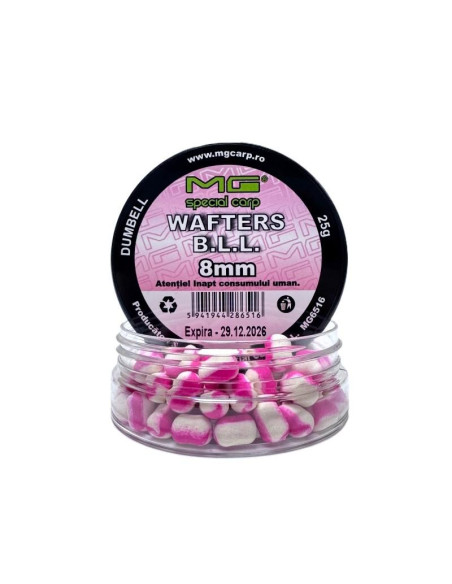 Wafters Dumbell MG Carp B L L, 8mm, 25g Wafters Dumbell MG Carp B L L, 8mm, 25g