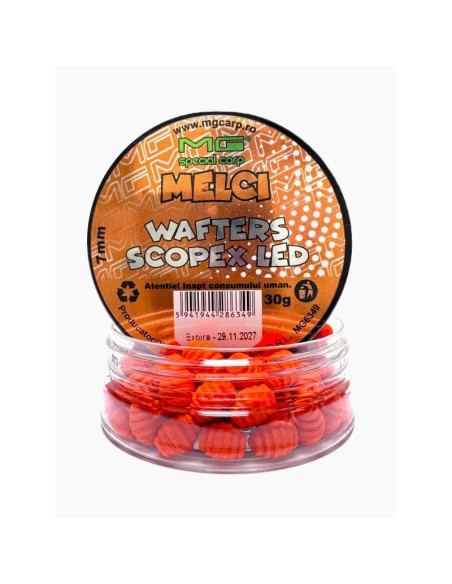 Wafters Melci MG Carp Scopex Led, 10x7mm, 30g Wafters Melci MG Carp Scopex Led, 10x7mm, 30g