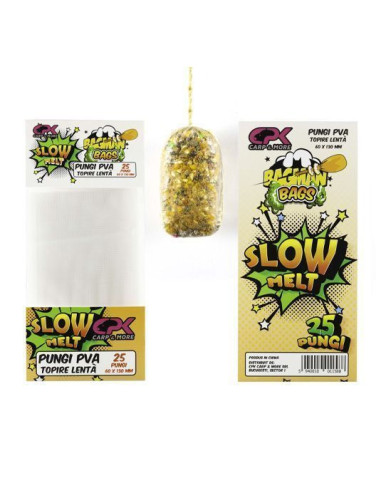 Pungi PVA CPK Bagman Bags Slow Melt, 60x130mm, 25buc/plic