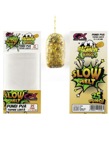 Pungi PVA CPK Bagman Bags Slow Melt, 55x120mm, 25buc/plic
