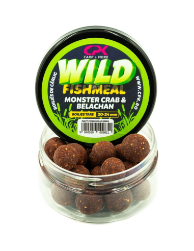Boilies Tare CPK Wild Fishmeal, Monster Crab-Belachan, 20-24mm, 170g