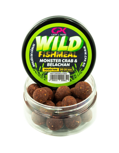 Boilies Tare CPK Wild Fishmeal, Monster Crab-Belachan, 20-24mm, 170g Boilies Tare CPK Wild Fishmeal, Monster Crab-Belachan, 20-24mm, 170g