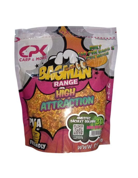 Amestec Saculet Solubil CPK Bagman High Attraction 3D, Mulberry, 800g Amestec Saculet Solubil CPK Bagman High Attraction 3D, Mulberry, 800g