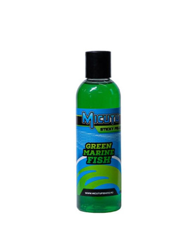 Aditiv lichid Micutu Sticky Pellet Green Marine Fish, 200ml