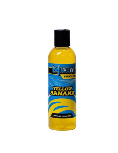 Aditiv lichid Micutu Sticky Pellet Yellow Banana, 200ml