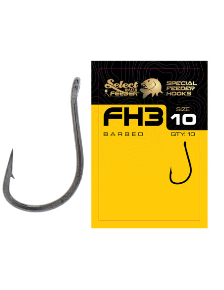 Carlige Select Baits FH3 Feeder Series Hooks, 10 buc/plic Carlige Select Baits FH3 Feeder Series Hooks, 10 buc/plic