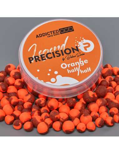 Boilies Precision Legend orange half & half 8/10 mm