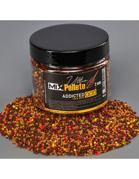 Addicted Carp Mix pelete 2 mm / 400 gr Addicted Carp Mix pelete 2 mm / 400 gr