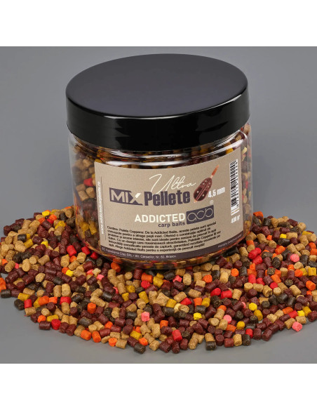 Addicted Carp Mix pelete 4.5 mm / 400 gr Addicted Carp Mix pelete 4.5 mm / 400 gr