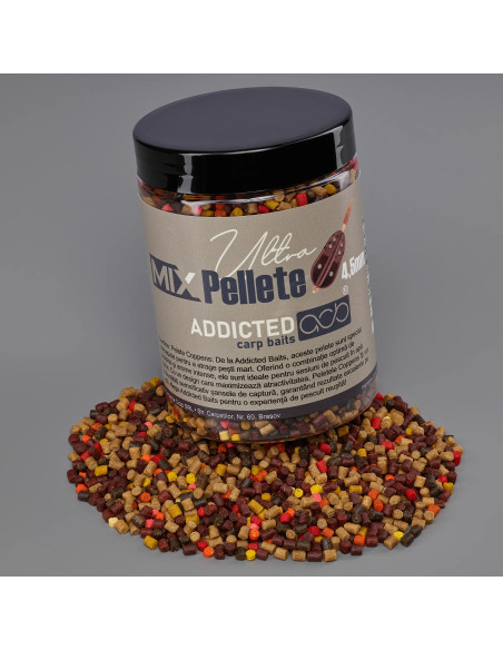 Addicted Carp Mix pelete 4.5 mm / 800 gr Addicted Carp Mix pelete 4.5 mm / 800 gr