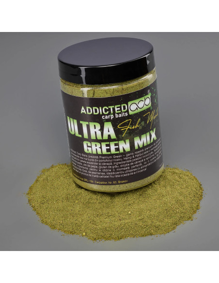 Addicted Carp Nada Feeder Premium Ultra green mix,800gr Addicted Carp Nada Feeder Premium Ultra green mix,800gr
