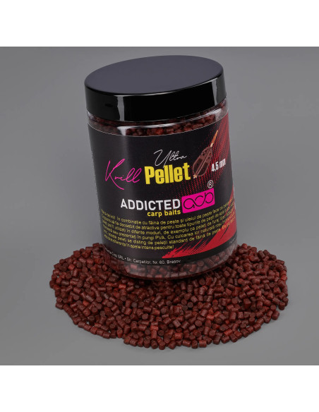 Addicte Carp Ultra pellet krill, 4,5 mm, 800 gr Addicte Carp Ultra pellet krill, 4,5 mm, 800 gr