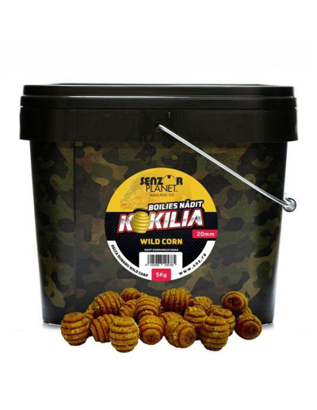 Boilies Senzor Kokilia Wild Corn, 20mm, 5kg Boilies Senzor Kokilia Wild Corn, 20mm, 5kg
