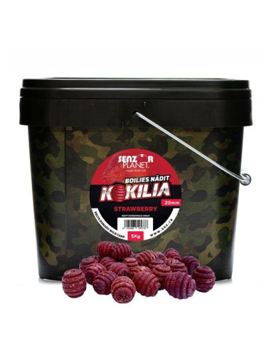 Boilies Senzor Kokilia Strawberry, 20mm, 5kg