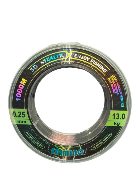 Fir Monofilament Saimino Stealth 3d Fluorocarbon, 1000m Fir Monofilament Saimino Stealth 3d Fluorocarbon, 1000m