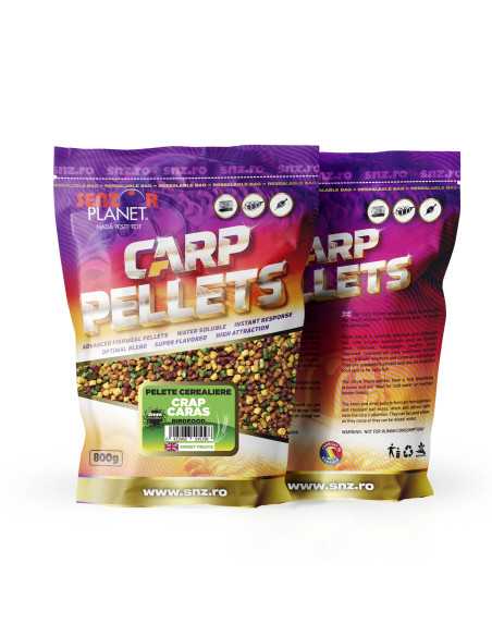 Pelete Senzor Cerealiere Crap Caras, 3mm, 800g Pelete Senzor Cerealiere Crap Caras, 3mm, 800g
