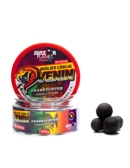 Boilies Senzor Venin Frankfurter, 20-24mm, 200g Boilies Senzor Venin Frankfurter, 20-24mm, 200g