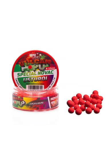Boilies Senzor Pop-up Vulcan Fumigena Novac, Usturoi, 8-10mm, 30g
