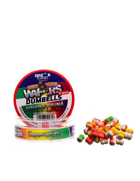 Wafters Senzor Bumbastic Dumbells, Squid Pruna, 6-8mm, 25g Wafters Senzor Bumbastic Dumbells, Squid Pruna, 6-8mm, 25g