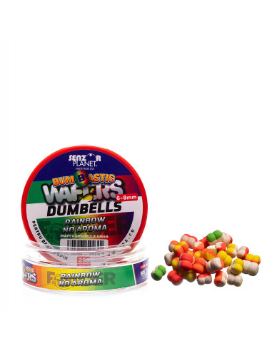 Wafters Senzor Bumbastic Dumbells,Rainbow, 6-8mm, 25g