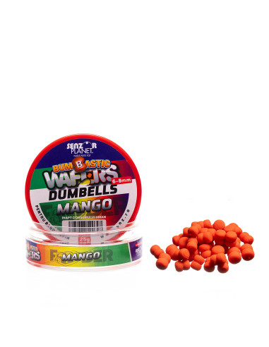 Wafters Senzor Bumbastic Dumbells, Mango, 6-8mm, 25g