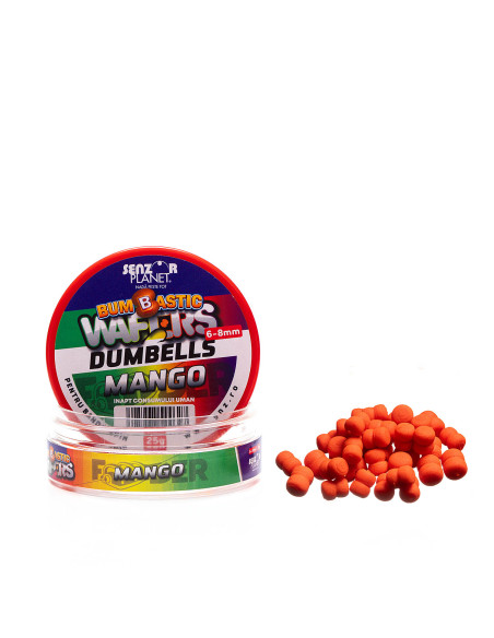 Wafters Senzor Bumbastic Dumbells, Mango, 6-8mm, 25g Wafters Senzor Bumbastic Dumbells, Mango, 6-8mm, 25g