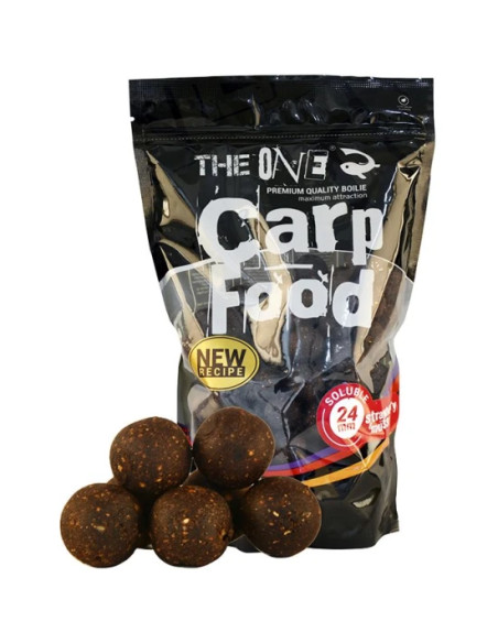 Boilies The One Solubil Carp Food, Strawberry & Mussel , 24mm, 1kg Boilies The One Solubil Carp Food, Strawberry & Mussel , 24mm, 1kg