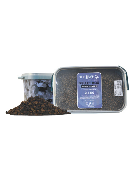 Pelete The One Pellet Box Microcold Mix, 1.5-4mm, 2.5kg/galeata Pelete The One Pellet Box Microcold Mix, 1.5-4mm, 2.5kg/galeata