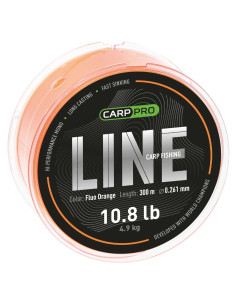 Fir Monofilament Carp Pro Fluorocarbon Coated Fluo Orange, 1000m