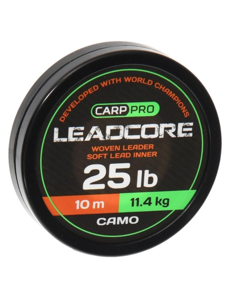 Fir Textil Carp Pro Leadcore Camo, 10m Fir Textil Carp Pro Leadcore Camo, 10m