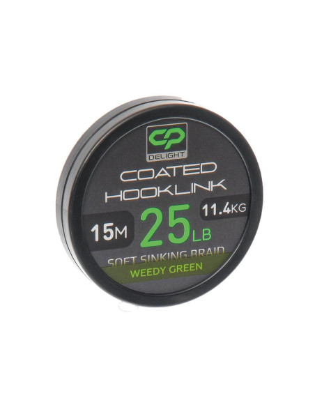 Fir Textil Carp Pro Delight cu Camasa Coated Hooklink Soft Sinking Weedy Green, 15m Fir Textil Carp Pro Delight cu Camasa Coated Hooklink Soft Sinking Weedy Green, 15m